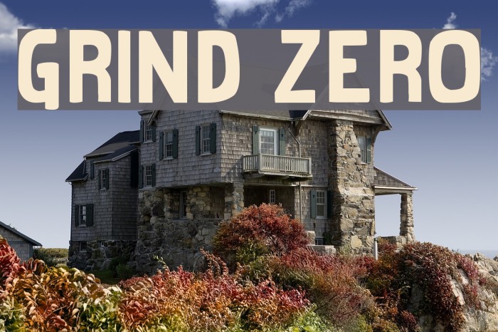 Grind Zero Font examples