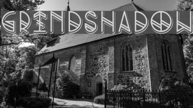 Grind shadow Font examples