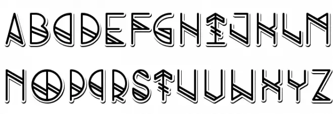 Grind shadow フォント 小文字