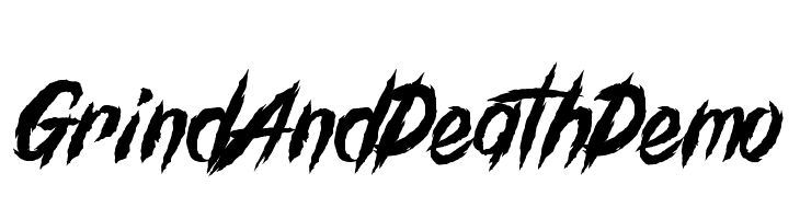 GrindAndDeath_Demo  नि: शुल्क फ़ॉन्ट्स डाउनलोड