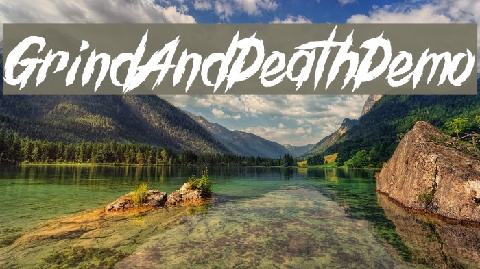 GrindAndDeath_Demo Font examples