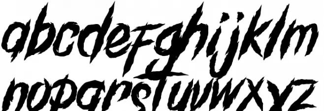 GrindAndDeath_Demo خط أحرف صغيرة