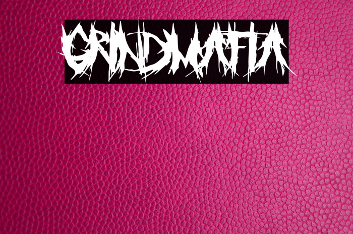 GrindMafia Font examples