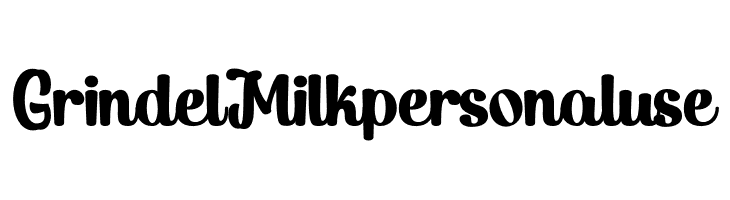 Grindel Milk personal use  baixar fontes gratis