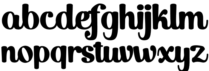 Grindel Milk personal use Font LOWERCASE