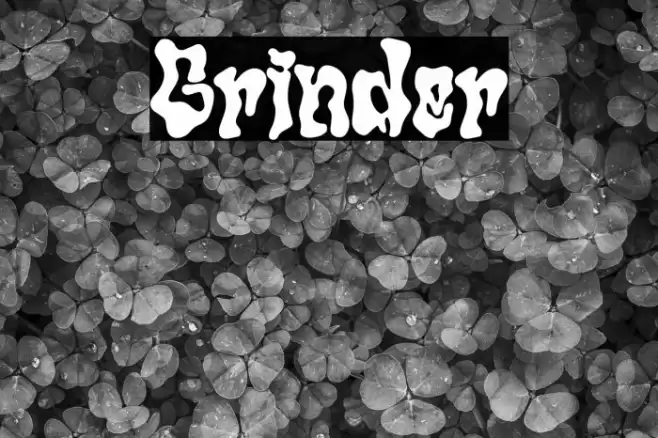 Grinder Font examples