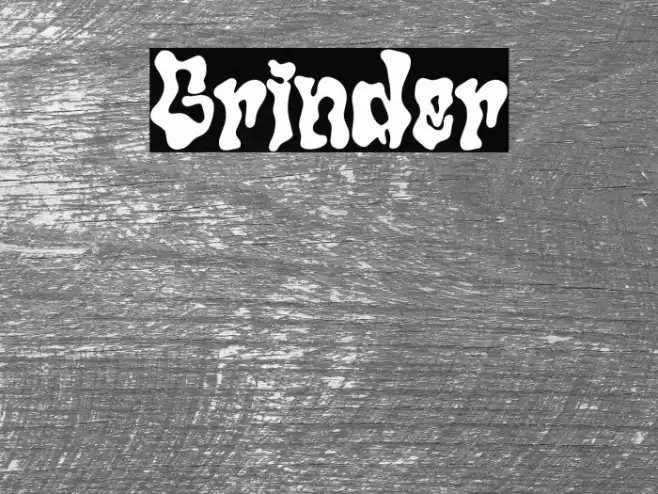 Grinder Font examples