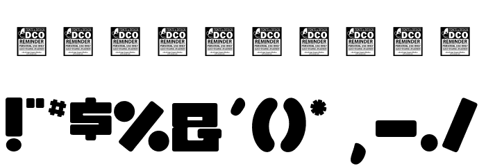 Grindstone_PersonalUseOnly Font OTHER CHARS