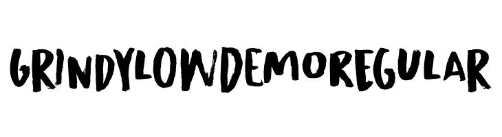 Grindylow DEMO Regular  免费字体下载