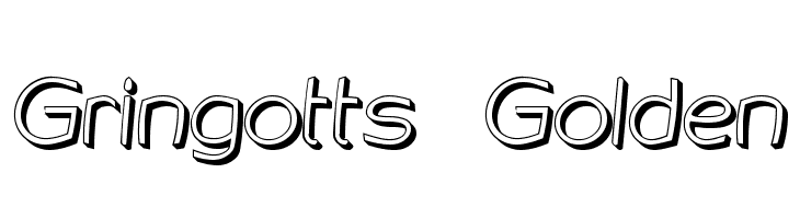 Gringotts Golden Font