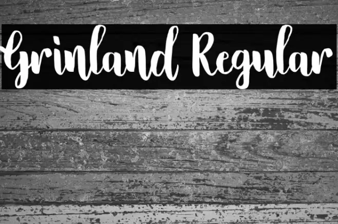 Grinland Regular Font examples