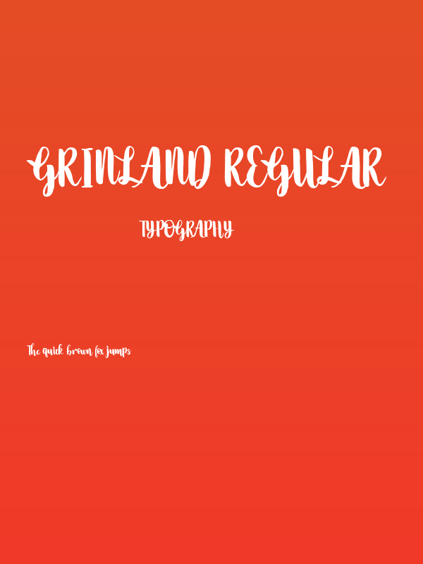 Grinland Regular Poster