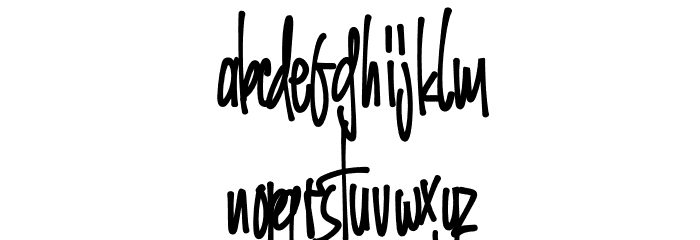 Grinty Font LOWERCASE