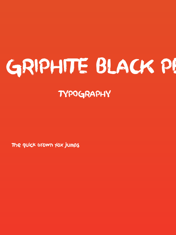 Griphite Black PERSONAL USE Poster