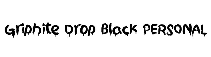 Griphite Drop Black PERSONAL  フリーフォントのダウンロード