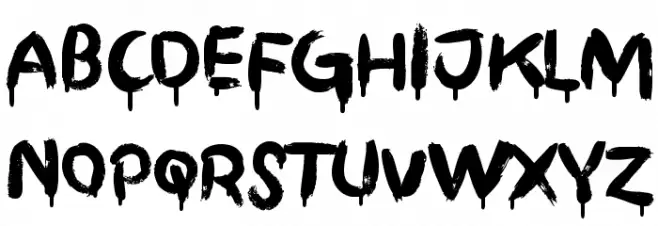 Griphite Drop Black PERSONAL Шрифта ВЕРХНИЙ
