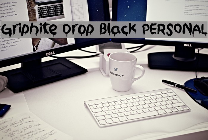 Griphite Drop Black PERSONAL Font examples