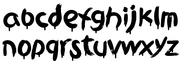 Griphite Drop Black PERSONAL Font LOWERCASE