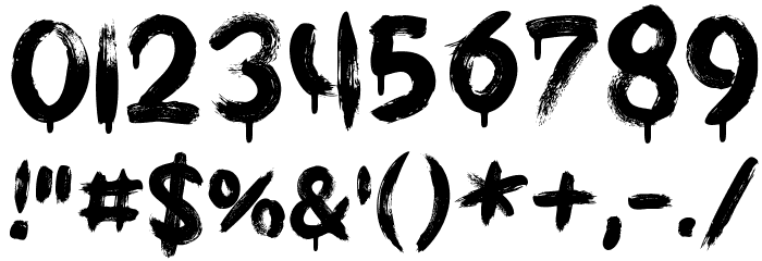 Griphite Drop PERSONAL USE Font OTHER CHARS