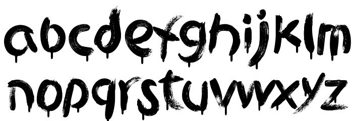 Griphite Drop PERSONAL USE Font LOWERCASE