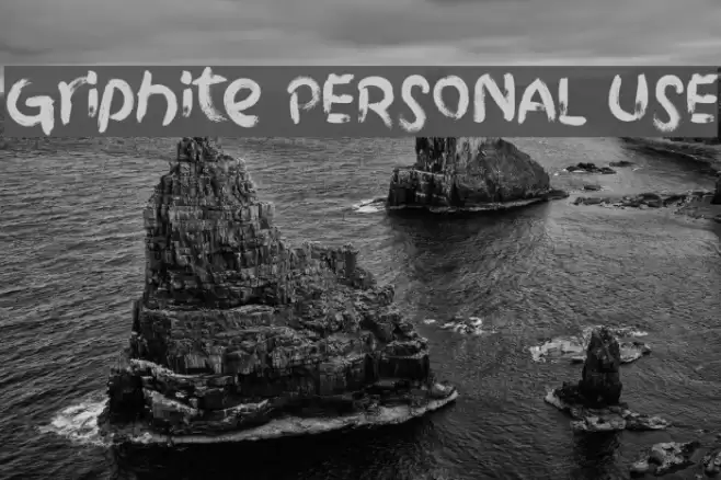 Griphite PERSONAL USE Font examples