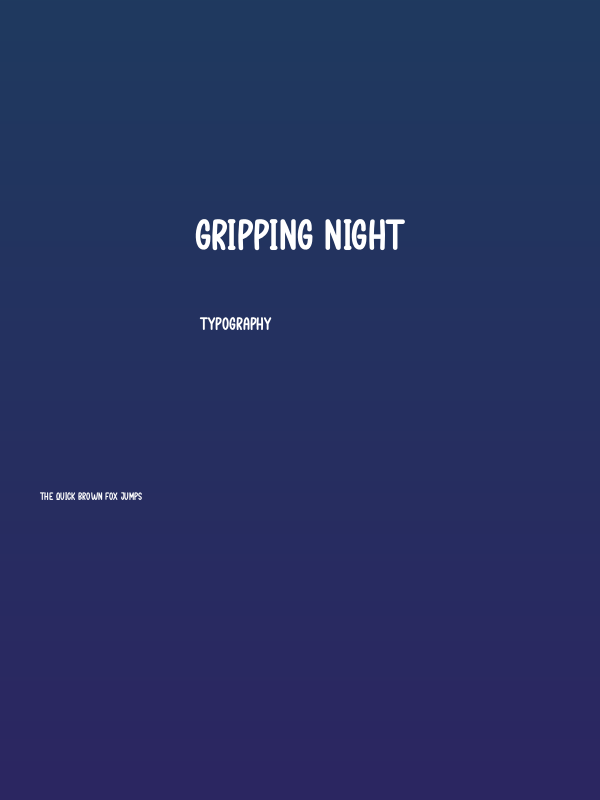 Gripping Night Poster