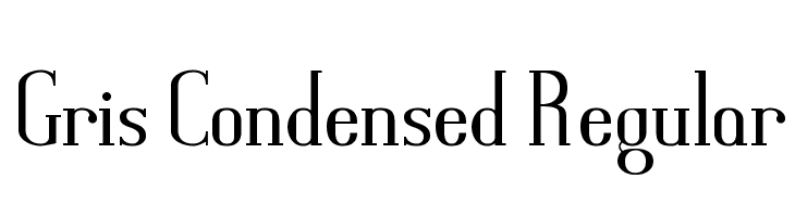 Gris Condensed Regular  नि: शुल्क फ़ॉन्ट्स डाउनलोड