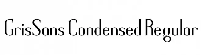 GrisSans Condensed Regular  Free Fonts Download