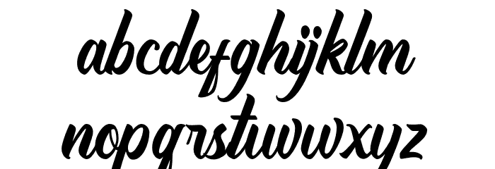 Griseldya Font LOWERCASE