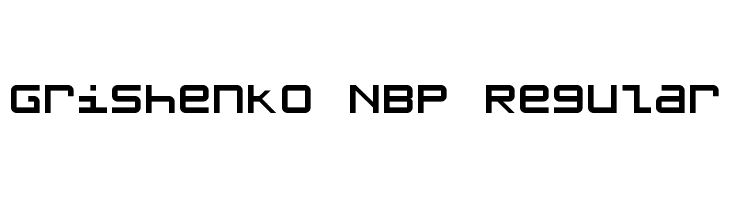 Grishenko NBP Regular  नि: शुल्क फ़ॉन्ट्स डाउनलोड
