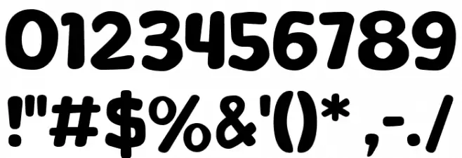 Grisly Beast Regular フォント その他の文字
