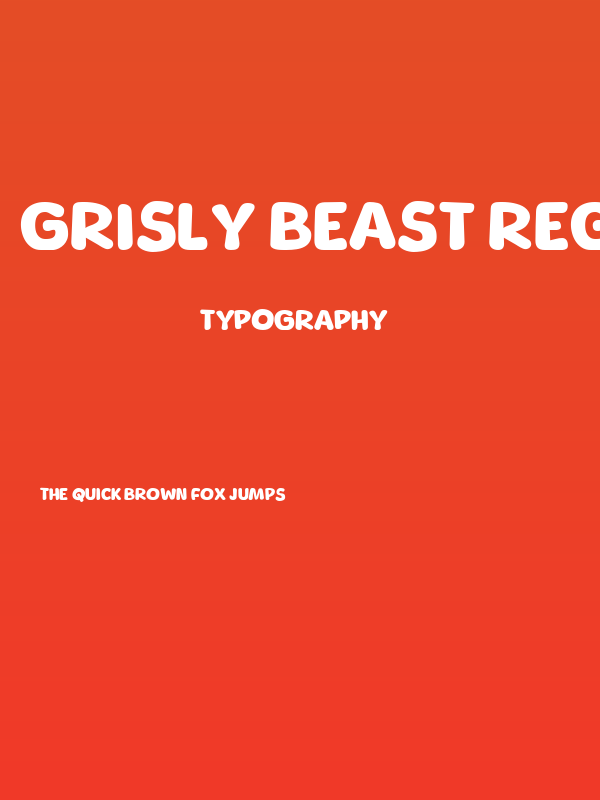 Grisly Beast Regular Poster
