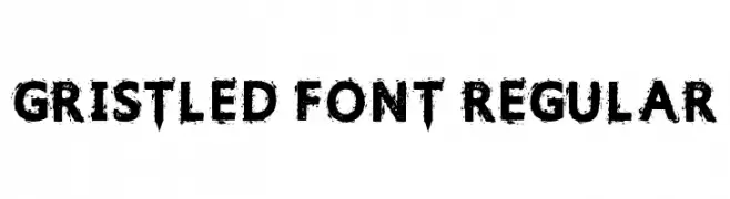 Gristled Font Regular  नि: शुल्क फ़ॉन्ट्स डाउनलोड