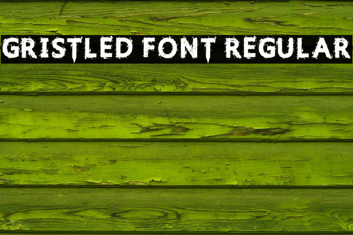 Gristled Font Regular Font examples
