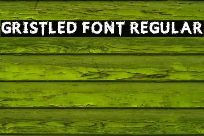 Gristled Font Regular Example 2