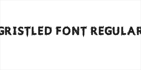 Gristled Font Regular Logo