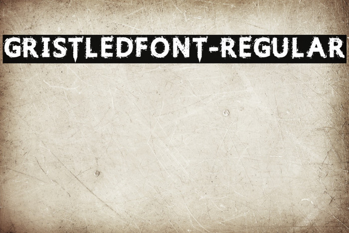 GristledFont-Regular Font examples