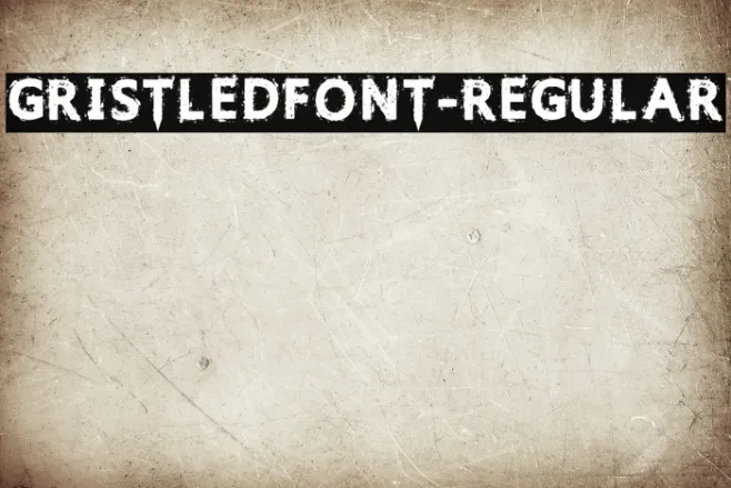 GristledFont-Regular Example 1