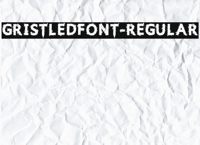 GristledFont-Regular Font examples