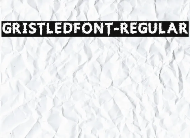 GristledFont-Regular Example 2