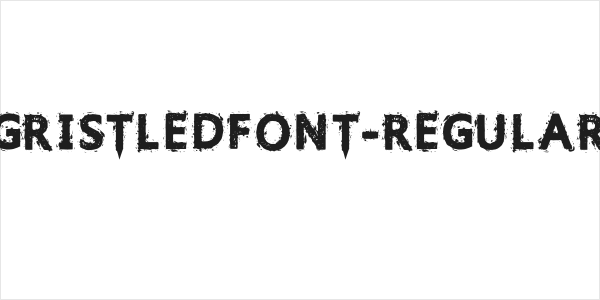 GristledFont-Regular Logo