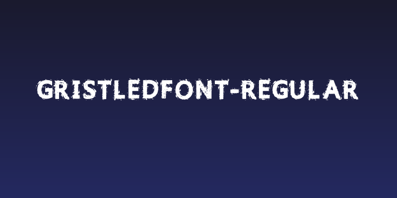 GristledFont-Regular Social Header