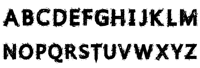 GristledFont-Regular Font LOWERCASE
