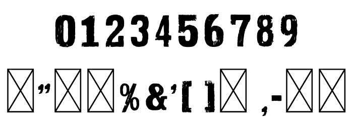 Grit Press Font OTHER CHARS
