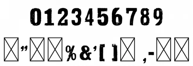 Grit Press Polices AUTRES CHARS