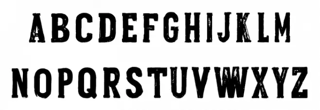 Grit Press خط أحرف كبيرة