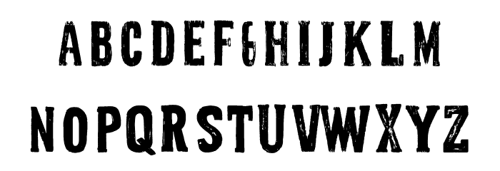 Grit Press Font LOWERCASE