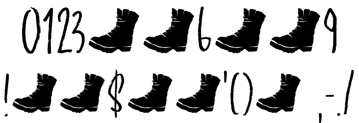 Gritstomper DEMO Regular Font OTHER CHARS