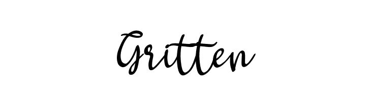 Gritten Шрифта