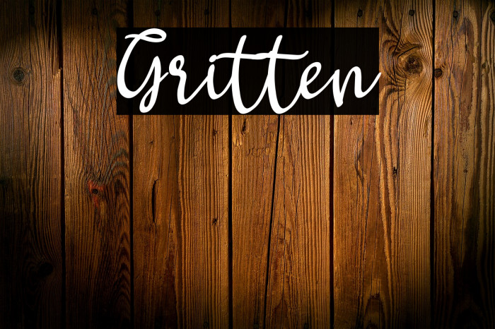 Gritten Font examples